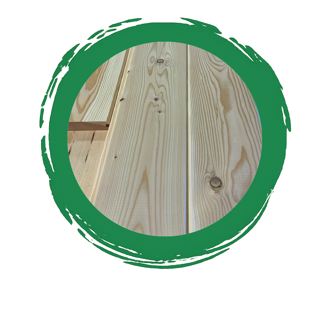 Rough Cut Douglas Fir Green Tongue & Groove Lumber