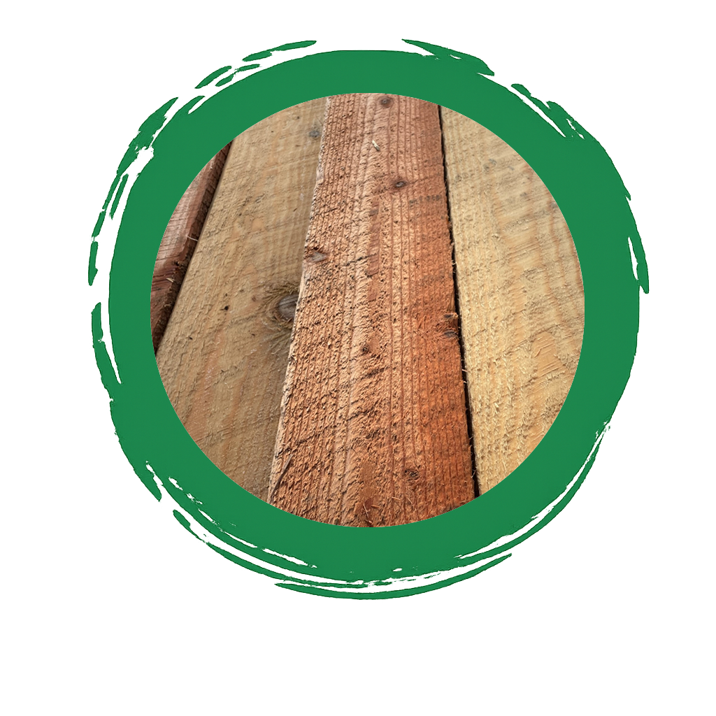 Rough Cut Douglas Fir Green Lumber